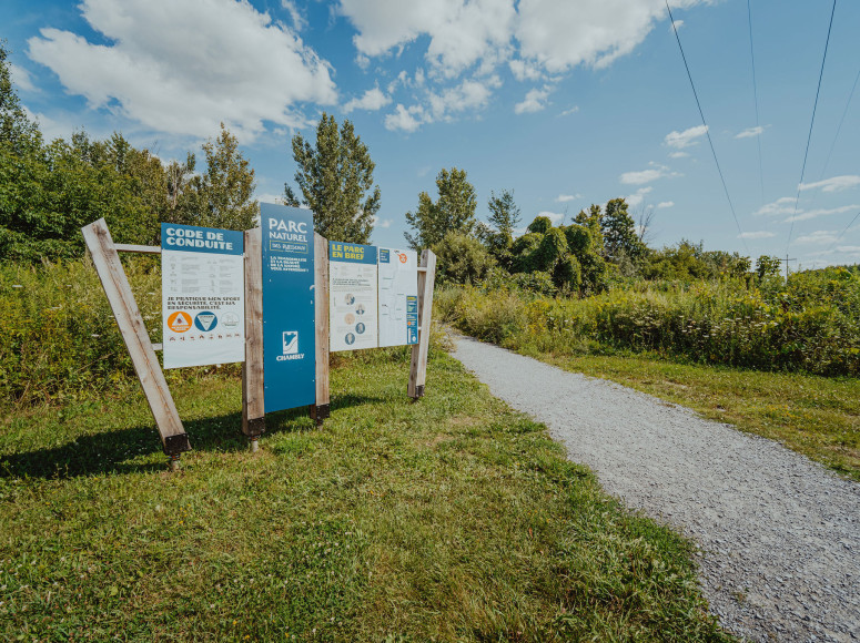 Entrée du parc naturel des Ruisseaux