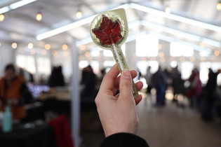 Suçon en forme de feuille d'érable