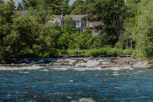 Photo des rapides de la rivière Richelieu